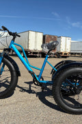 New 24″ Fat Tire Tricycle Bike | 3 - Wheel Adult Trike with Extra Wide Tires – Model 5295361 - with BLUE 5295361 | Sold by Uncle Wiener's Wholesale