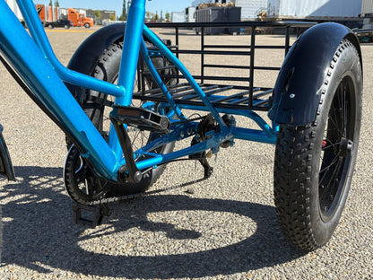 New 24″ Fat Tire Tricycle Bike | 3 - Wheel Adult Trike with Extra Wide Tires – Model 5295361 - with BLUE 5295361 | Sold by Uncle Wiener's Wholesale