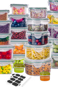 24-Pack Airtight Food Storage Containers for Pantry Organization
