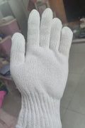 New 24 - Pack White Cotton Gloves | Reusable Lightweight Work Gloves – 250512W - with | Sold by Uncle Wiener's Wholesale