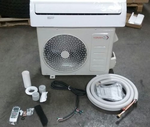 Toshiba 24,000 BTU Ductless Mini Split AC with Install Kit

Indoor air handler with remote control – 1 ton mini split

Outdoor condenser unit with Toshiba compressor

Full mini split AC installation kit (copper lines, drain pipe)

Quiet inverter ductless air conditioner setup