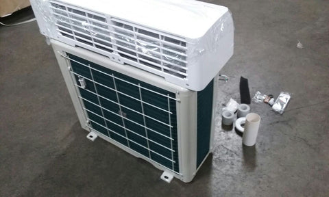 Toshiba 24,000 BTU Ductless Mini Split AC with Install Kit

Indoor air handler with remote control – 1 ton mini split

Outdoor condenser unit with Toshiba compressor

Full mini split AC installation kit (copper lines, drain pipe)

Quiet inverter ductless air conditioner setup