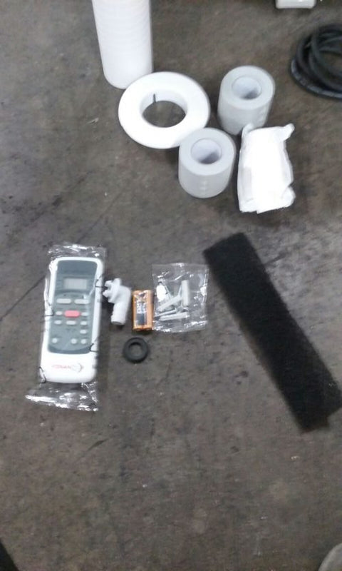 Toshiba 24,000 BTU Ductless Mini Split AC with Install Kit

Indoor air handler with remote control – 1 ton mini split

Outdoor condenser unit with Toshiba compressor

Full mini split AC installation kit (copper lines, drain pipe)

Quiet inverter ductless air conditioner setup