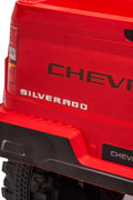 Red Chevrolet ride-on pickup truck for kids with open doors

Front view of Chevrolet kids ride-on with LED lights

Side view of red 24V Chevrolet electric truck toy

Remote-controlled kids electric pickup truck in red

Ride-on truck with Bluetooth and leather seating for children