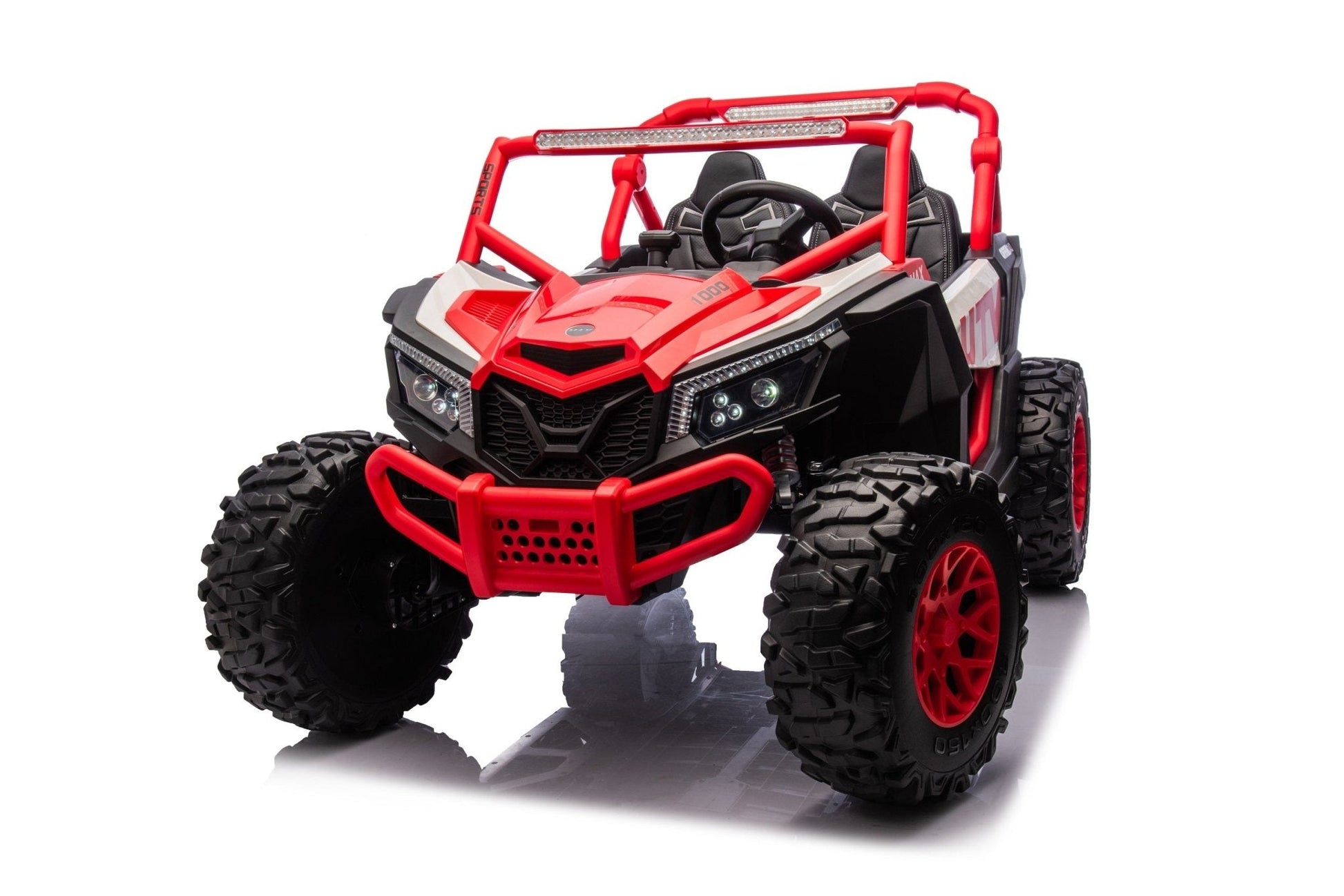 NEW 24V Deluxe UTV Ride - On – 4WD Kids Electric Car - with Orange & White | Sold by Uncle Wiener's Wholesale