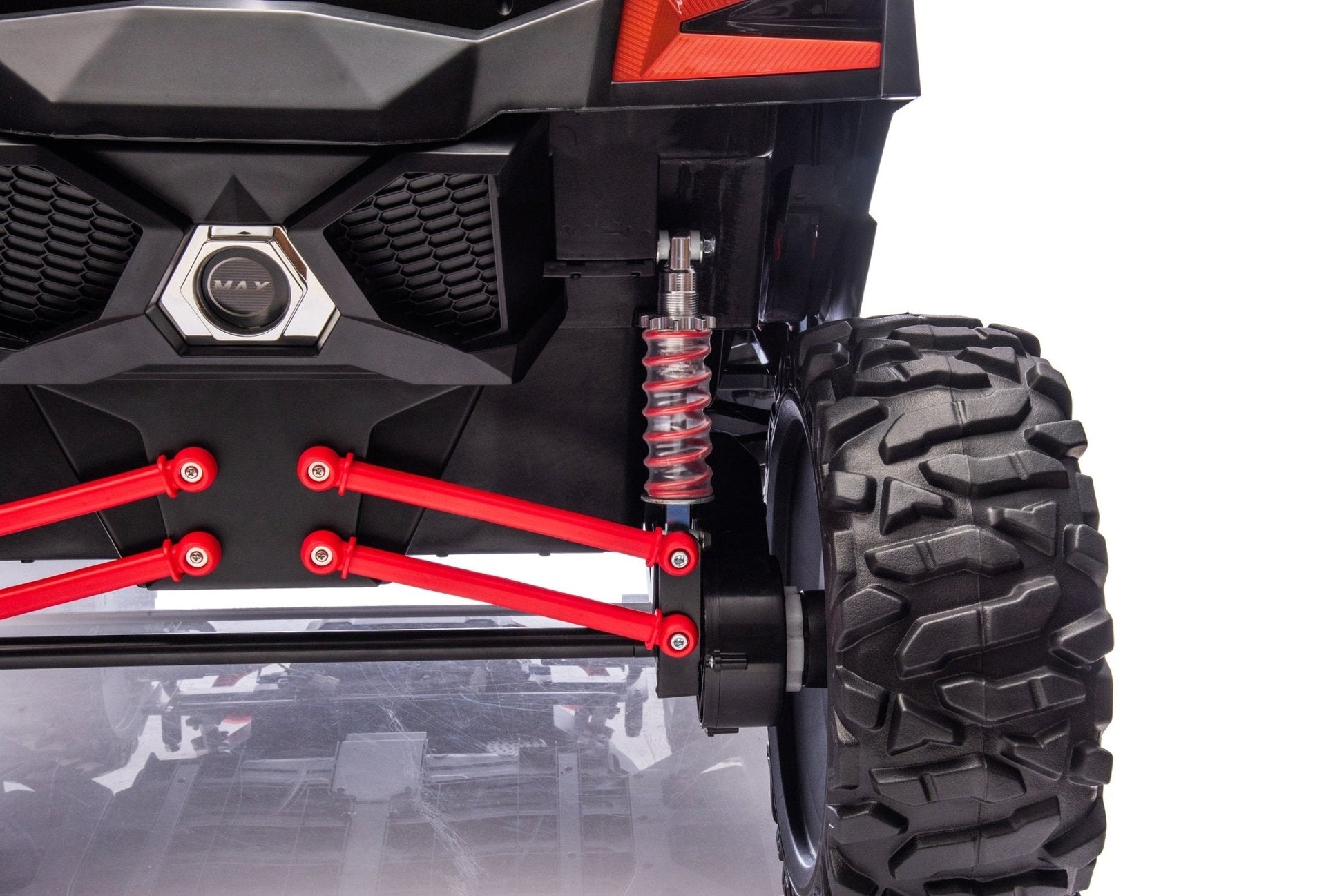 NEW 24V Deluxe UTV Ride - On – 4WD Kids Electric Car - with Orange & White | Sold by Uncle Wiener's Wholesale