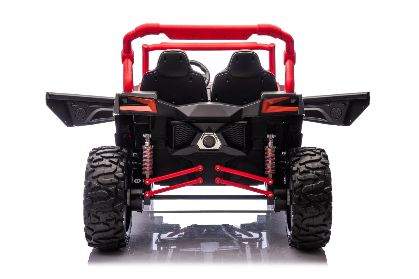 NEW 24V Deluxe UTV Ride - On – 4WD Kids Electric Car - with Orange & White | Sold by Uncle Wiener's Wholesale