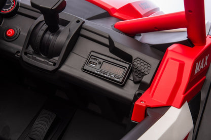 NEW 24V Deluxe UTV Ride - On – 4WD Kids Electric Car - with Orange & White | Sold by Uncle Wiener's Wholesale