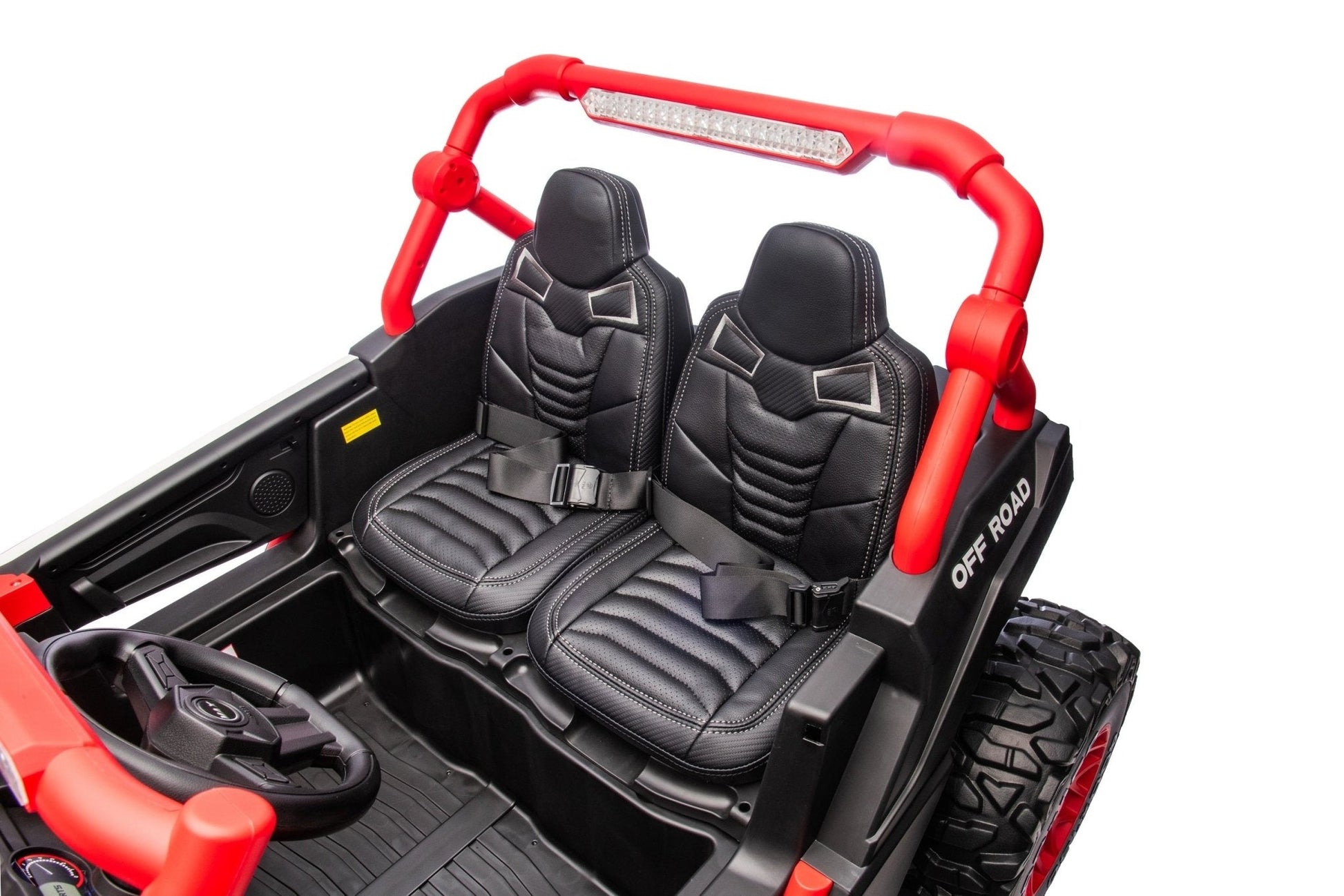 NEW 24V Deluxe UTV Ride - On – 4WD Kids Electric Car - with Orange & White | Sold by Uncle Wiener's Wholesale