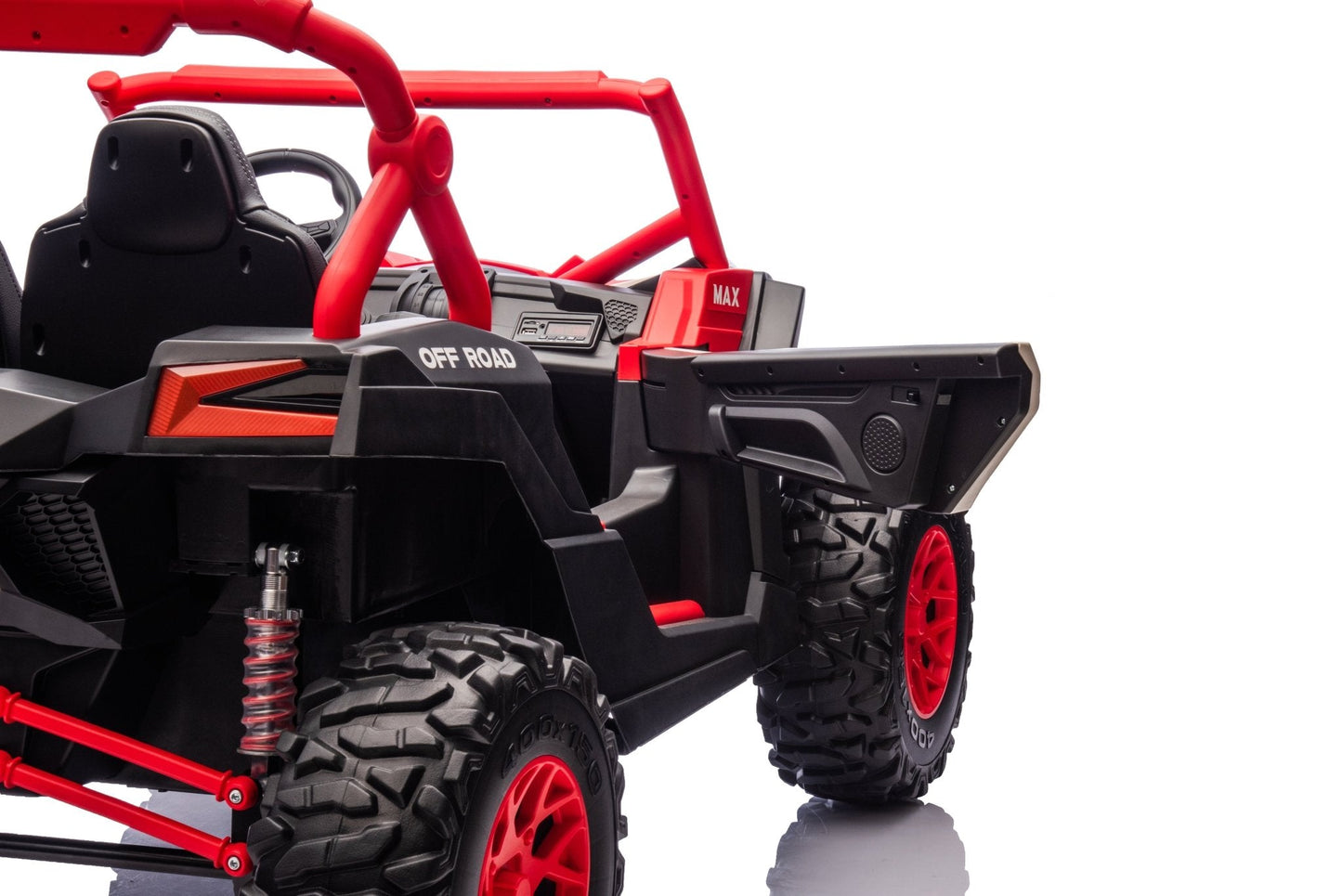 NEW 24V Deluxe UTV Ride - On – 4WD Kids Electric Car - with Orange & White | Sold by Uncle Wiener's Wholesale