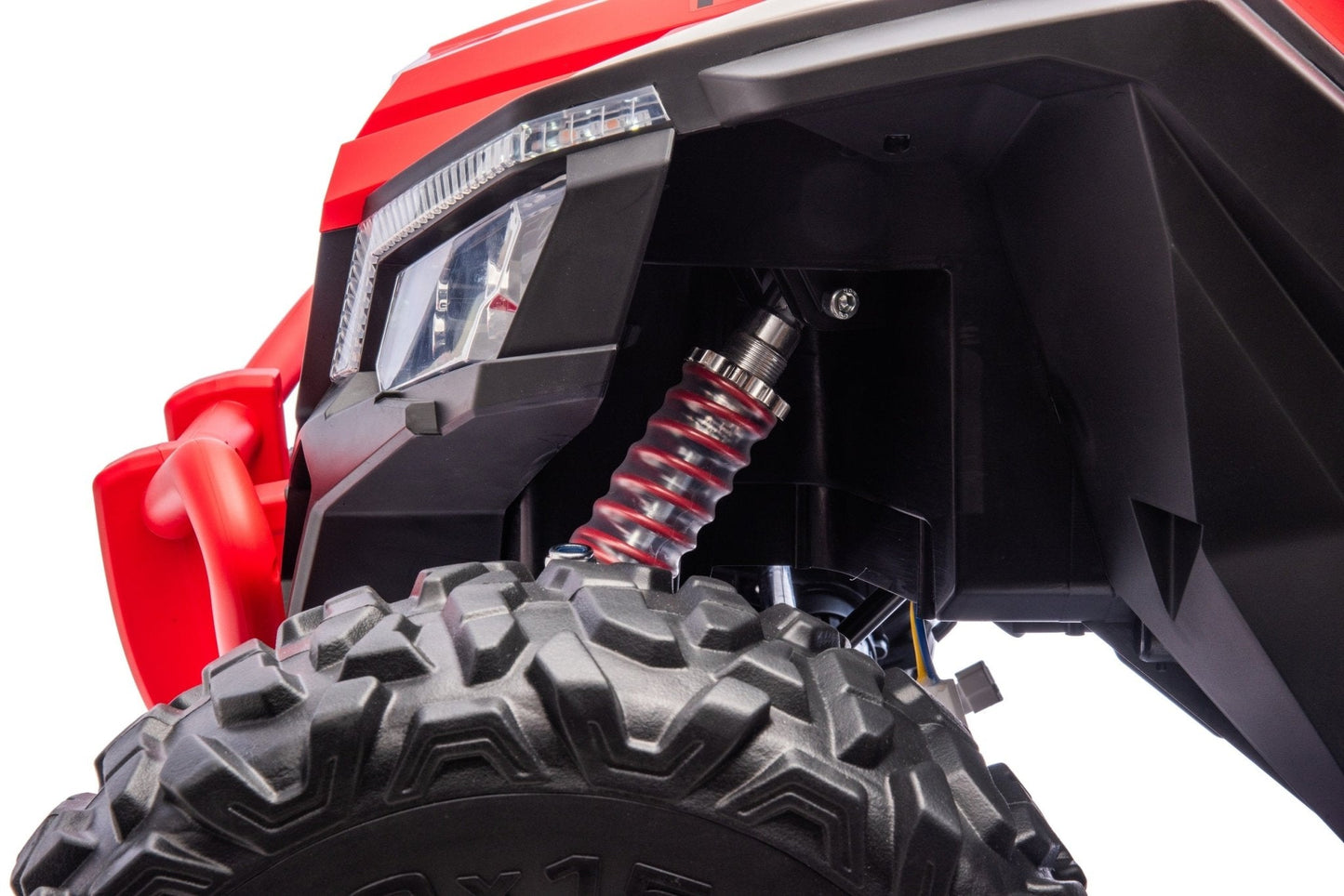 NEW 24V Deluxe UTV Ride - On – 4WD Kids Electric Car - with Orange & White | Sold by Uncle Wiener's Wholesale