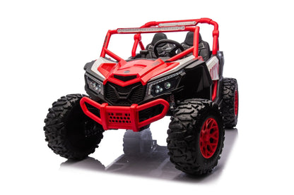 NEW 24V Deluxe UTV Ride - On – 4WD Kids Electric Car - with Orange & White | Sold by Uncle Wiener's Wholesale