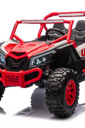 NEW 24V Deluxe UTV Ride - On – 4WD Kids Electric Car - with Orange & White | Sold by Uncle Wiener's Wholesale