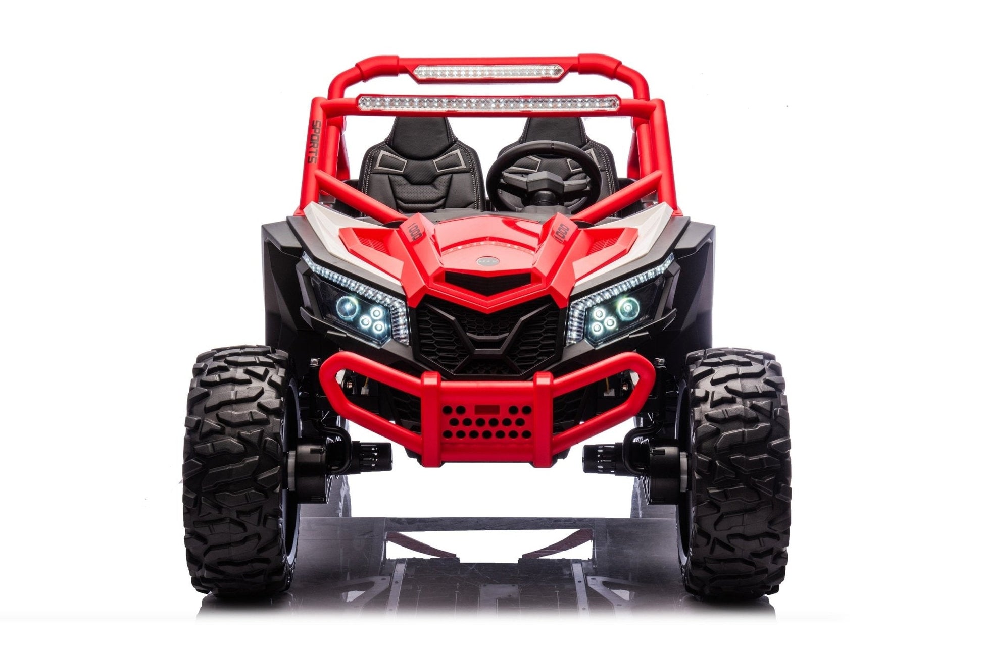 NEW 24V Deluxe UTV Ride - On – 4WD Kids Electric Car - with Orange & White | Sold by Uncle Wiener's Wholesale