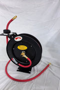 NEW 25 , 50 , 100 FT 3/8″ METAL AIR HYBRID HOSE REEL - with 3/8" 50 FT | Sold by Uncle Wiener's Wholesale