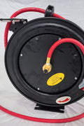 NEW 25 , 50 , 100 FT 3/8″ METAL AIR HYBRID HOSE REEL - with 3/8" 25 FT | Sold by Uncle Wiener's Wholesale