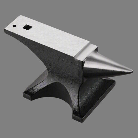 “25 lb cast iron blacksmith anvil with horn”

“88 lb horn anvil for forging and metalwork”

“Heavy-duty blacksmithing tool with cast iron construction”

“Side view of horned blacksmith anvil on white background”