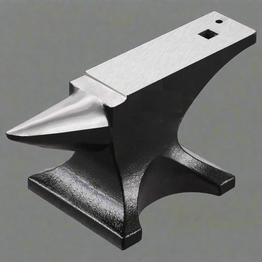 “25 lb cast iron blacksmith anvil with horn”

“88 lb horn anvil for forging and metalwork”

“Heavy-duty blacksmithing tool with cast iron construction”

“Side view of horned blacksmith anvil on white background”