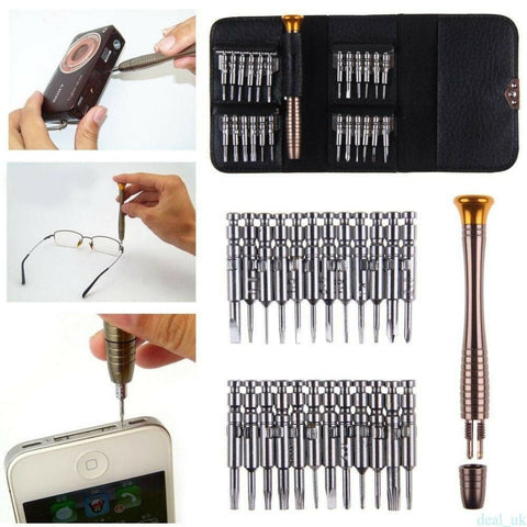 NEW 25 IN 1 Small Mini Repair Precision Screwdriver Torx Tool Kit Set - with | Sold by Uncle Wiener's Wholesale