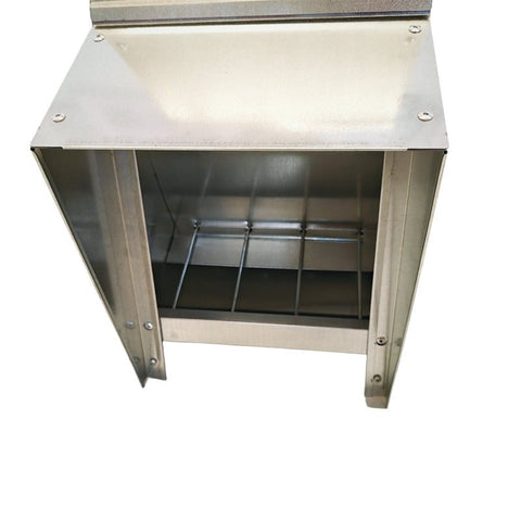 New 25 LBS Galvanized Chicken & Duck Feeder – Durable Outdoor Poultry Feed Dispenser S1228 - with | Sold by Uncle Wiener's Wholesale