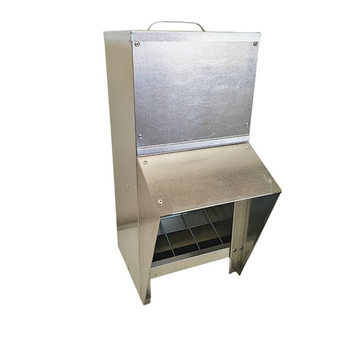 New 25 LBS Galvanized Chicken & Duck Feeder – Durable Outdoor Poultry Feed Dispenser S1228 - with | Sold by Uncle Wiener's Wholesale
