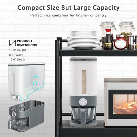 New 25 lbs Rice & Grain Dispenser – Bulk Food Storage & Easy Dispensing Container S1125 - with | Sold by Uncle Wiener's Wholesale
