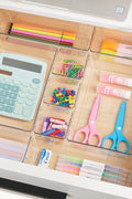 Multi-Size Clear Storage Trays for Makeup, Tools, and Office Supplies