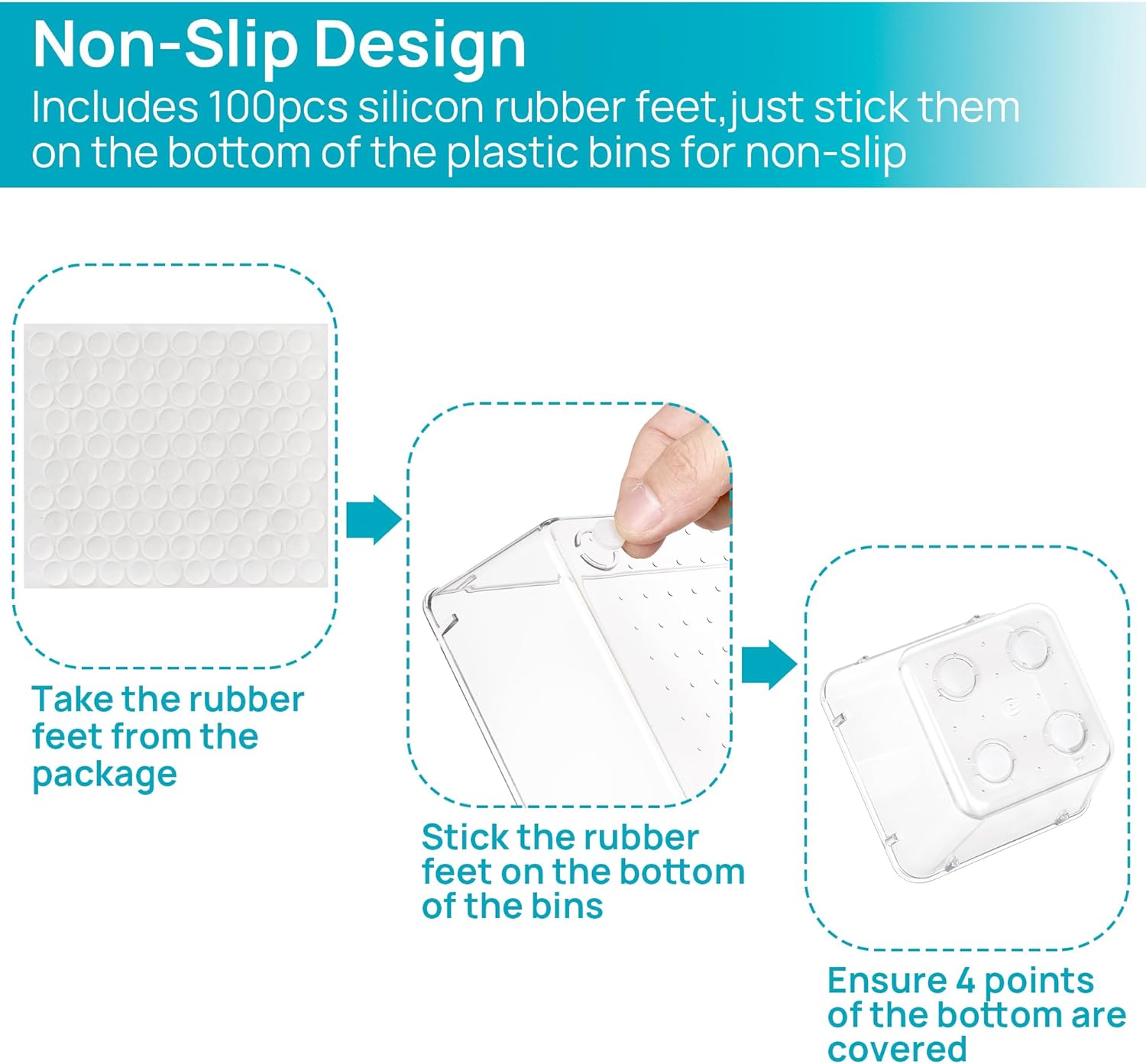 Organized Makeup and Vanity Items Using Clear Drawer Organizer Set