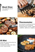 “Complete 25-piece BBQ tool set in stainless steel with case”
• “Outdoor grill tools set with spatula, tongs, fork, and accessories”
• “Camping BBQ kit tools for outdoor grilling”