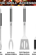 “Complete 25-piece BBQ tool set in stainless steel with case”
• “Outdoor grill tools set with spatula, tongs, fork, and accessories”
• “Camping BBQ kit tools for outdoor grilling”