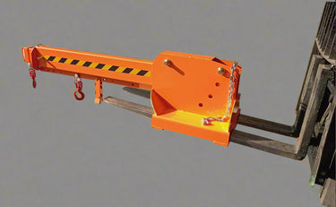 2.5 Ton Adjustable Forklift Crane Jib Boom with Telescopic Arm and Safety Hook