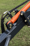 26 FT Telescoping Hydraulic Truss Boom for Skid Steer
Skid Steer Crane Arm Lifting Beam
Truss Boom Fully Extended
Close-up of Hydraulic Truss Boom Cylinders
Heavy-Duty Skid Steer Boom with Safety Valve System