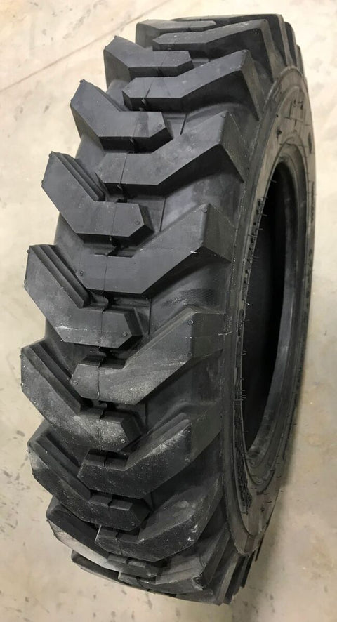 Side view of rugged skid steer tire with deep tread

27X8.50-15 skid steer tire mounted vertically

Durable skid steer tire with industrial tread pattern