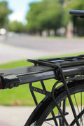 28 inch electric city cruiser bike – side view
350W rear hub motor close-up on e-bike
Lightweight aluminum e-bike with step-through frame
Display panel and handlebar view of electric bike
21-speed electric commuter bike on city road
