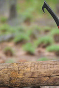 28-inch red-handled hookaroon log lifting tool
Close-up of boron steel hook with toothed edge
Person lifting firewood using ergonomic hookaroon
Firewood tool with non-slip grip and curved hook
Log grabber tool for outdoor stacking and handling