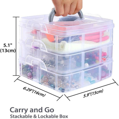 Jewelry making kit full set with pliers and beads

Jewelry tools and findings in plastic organizer

DIY jewelry accessories for crafting

Beads and charms assortment for bracelets

Jewelry-making supplies arranged in tiers

