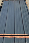 29-gauge steel siding panels in silver finish – side view
Close-up of red metal siding with smooth weather-resistant finish
Full stack of steel siding panels in multiple lengths
29-gauge corrugated siding installed on an exterior wall
Brown, white, and gray siding panel color options for metal exterior
Long 20ft steel panel view – suitable for barn or home