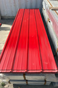 29-gauge steel siding panels in silver finish – side view
Close-up of red metal siding with smooth weather-resistant finish
Full stack of steel siding panels in multiple lengths
29-gauge corrugated siding installed on an exterior wall
Brown, white, and gray siding panel color options for metal exterior
Long 20ft steel panel view – suitable for barn or home