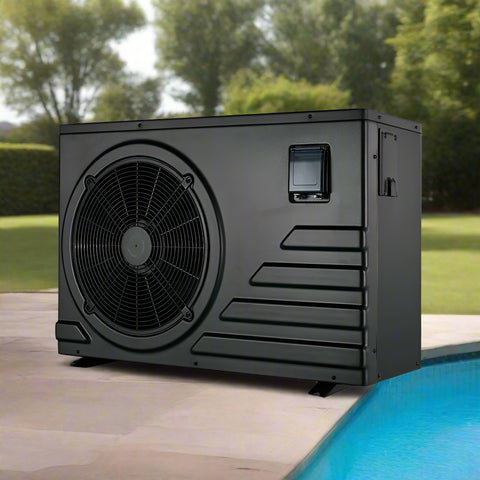 Dual-function swimming pool heater and cooler pump 29 GPH
725421 black pool temperature control unit for all-season use
Digital swimming pool heat pump with heating and cooling
Energy-efficient quiet pool heater cooler for residential pools
All-season pool heating and cooling unit for 30m³–55m³ pools