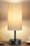 3-Color Bedside Table Lamp with USB A & C Ports for Nightstand
