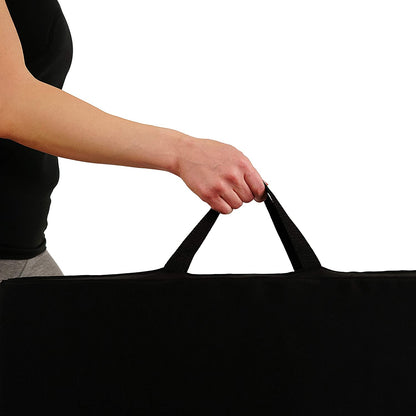 New 3 ft x 6 ft Linkable Tri - Fold Gym Mat – 2" Thick High - Density Foam | SKU: YMR3 - with | Sold by Uncle Wiener's Wholesale