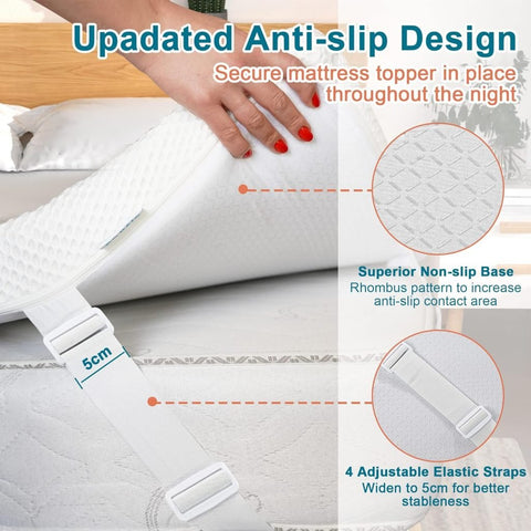 New 3″ Gel Memory Foam Mattress Topper – King Size, Cooling Comfort, Dark Gray B0BQHLGB3H - with | Sold by Uncle Wiener's Wholesale