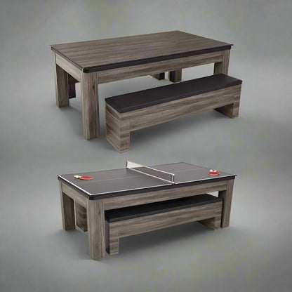 NEW 3 IN 1 COMBINATION TABLE INCLUDES POOL TABLE TENNIS & DINING - with | Sold by Uncle Wiener's Wholesale