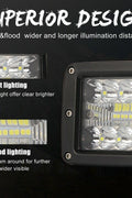 3-inch 48W LED work light pod – dual beam
Black off-road LED work light for trucks and ATVs
Waterproof LED pod light with adjustable bracket
LED flood spot combo light installed on off-road vehicle
Shockproof and dustproof LED pod light – IP67 rating