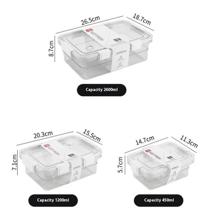 "airtight food container set with clear lids"

"3-pack BPA-free tritan food containers"

"stackable airtight containers for pantry"

"microwave and freezer-safe storage boxes"

"leak-proof food storage container set"