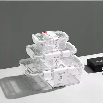 "airtight food container set with clear lids"

"3-pack BPA-free tritan food containers"

"stackable airtight containers for pantry"

"microwave and freezer-safe storage boxes"

"leak-proof food storage container set"