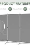 3-panel gray office privacy divider with freestanding base
Foldable room divider screen 8.64 FT x 6 FT for home or office
Modern freestanding partition for workspace or studio
Gray folding privacy panel for shared spaces