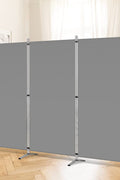 3-panel gray office privacy divider with freestanding base
Foldable room divider screen 8.64 FT x 6 FT for home or office
Modern freestanding partition for workspace or studio
Gray folding privacy panel for shared spaces