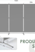 3-panel gray office privacy divider with freestanding base
Foldable room divider screen 8.64 FT x 6 FT for home or office
Modern freestanding partition for workspace or studio
Gray folding privacy panel for shared spaces