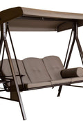 New 3 - Person Outdoor Swing with Canopy – Padded Hammock Porch Swing with Metal Frame & Gazebo Style Shade CS18006 - with | Sold by Uncle Wiener's Wholesale